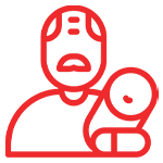 Icono adulto mayor, seguro de viaje RedTravel disponible hasta los 99 años